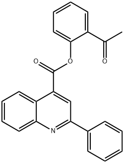 2-acetylphenyl 2-phenyl-4-quinolinecarboxylate,523990-06-9,结构式