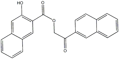 2-(2-naphthyl)-2-oxoethyl 3-hydroxy-2-naphthoate Structure