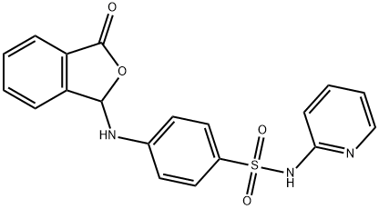 4-[(3-oxo-1,3-dihydro-2-benzofuran-1-yl)amino]-N-(2-pyridinyl)benzenesulfonamide Struktur