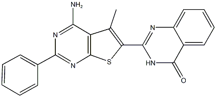 2-(4-amino-5-methyl-2-phenylthieno[2,3-d]pyrimidin-6-yl)-4(3H)-quinazolinone|