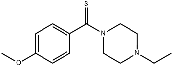 1-ethyl-4-(4-methoxybenzothioyl)piperazine Structure