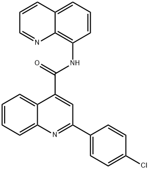 2-(4-chlorophenyl)-N-(8-quinolinyl)-4-quinolinecarboxamide,524041-97-2,结构式