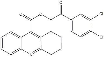 2-(3,4-dichlorophenyl)-2-oxoethyl 1,2,3,4-tetrahydro-9-acridinecarboxylate Structure