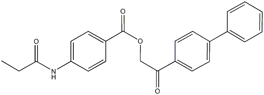 524042-52-2 2-[1,1'-biphenyl]-4-yl-2-oxoethyl 4-(propionylamino)benzoate