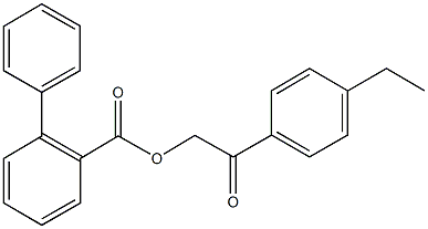 524043-04-7 2-(4-ethylphenyl)-2-oxoethyl [1,1'-biphenyl]-2-carboxylate