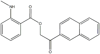2-(2-naphthyl)-2-oxoethyl 2-(methylamino)benzoate Structure