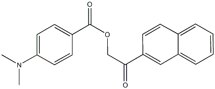 2-(2-naphthyl)-2-oxoethyl 4-(dimethylamino)benzoate Structure