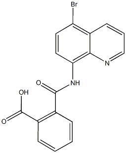 2-{[(5-bromo-8-quinolinyl)amino]carbonyl}benzoic acid Struktur