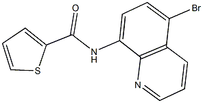 N-(5-bromo-8-quinolinyl)-2-thiophenecarboxamide Struktur