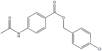 4-chlorobenzyl 4-(acetylamino)benzoate 结构式