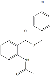 4-chlorobenzyl 2-(acetylamino)benzoate Structure