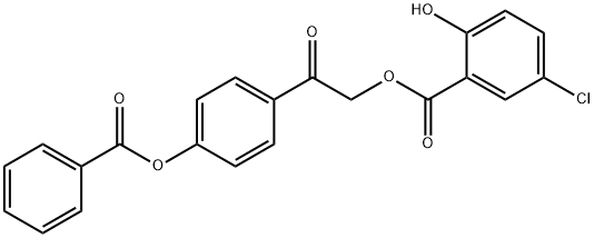 2-[4-(benzoyloxy)phenyl]-2-oxoethyl 5-chloro-2-hydroxybenzoate|
