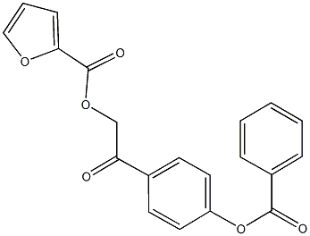 2-[4-(benzoyloxy)phenyl]-2-oxoethyl 2-furoate Structure