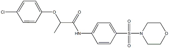 2-(4-chlorophenoxy)-N-[4-(4-morpholinylsulfonyl)phenyl]propanamide|