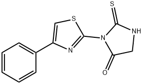 3-(4-phenyl-1,3-thiazol-2-yl)-2-thioxo-4-imidazolidinone,52413-89-5,结构式