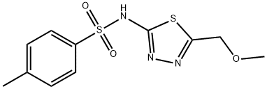 N-[5-(methoxymethyl)-1,3,4-thiadiazol-2-yl]-4-methylbenzenesulfonamide|