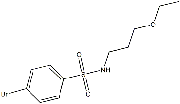 4-bromo-N-(3-ethoxypropyl)benzenesulfonamide Structure