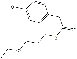 2-(4-chlorophenyl)-N-(3-ethoxypropyl)acetamide|