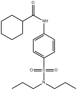 N-{4-[(dipropylamino)sulfonyl]phenyl}cyclohexanecarboxamide Structure