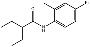 N-(4-bromo-2-methylphenyl)-2-ethylbutanamide 结构式