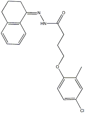 4-(4-chloro-2-methylphenoxy)-N'-(3,4-dihydro-1(2H)-naphthalenylidene)butanohydrazide|