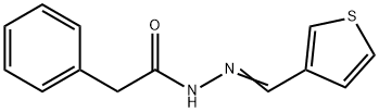 2-phenyl-N'-(3-thienylmethylene)acetohydrazide Structure