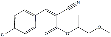 2-methoxy-1-methylethyl 3-(4-chlorophenyl)-2-cyanoacrylate,524732-63-6,结构式