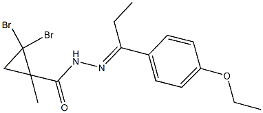 2,2-dibromo-N'-[1-(4-ethoxyphenyl)propylidene]-1-methylcyclopropanecarbohydrazide|
