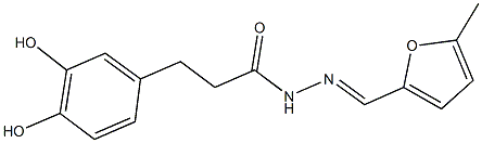3-(3,4-dihydroxyphenyl)-N'-[(5-methyl-2-furyl)methylene]propanohydrazide Struktur