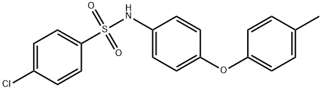 4-chloro-N-[4-(4-methylphenoxy)phenyl]benzenesulfonamide 化学構造式