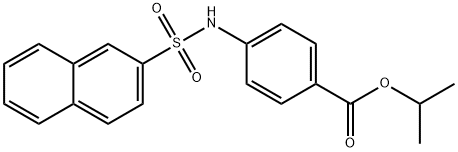 isopropyl 4-[(2-naphthylsulfonyl)amino]benzoate Structure