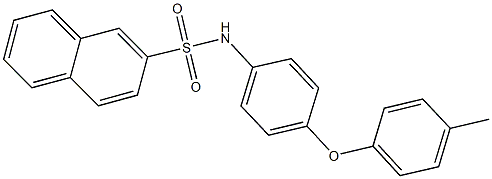 N-[4-(4-methylphenoxy)phenyl]-2-naphthalenesulfonamide,524739-57-9,结构式