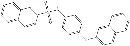 N-[4-(2-naphthyloxy)phenyl]-2-naphthalenesulfonamide Structure