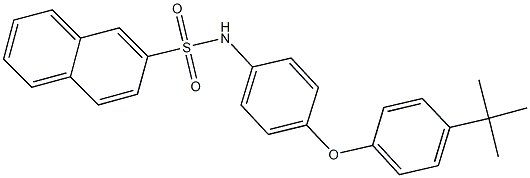 N-[4-(4-tert-butylphenoxy)phenyl]-2-naphthalenesulfonamide|