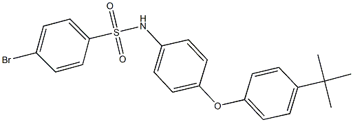 4-bromo-N-[4-(4-tert-butylphenoxy)phenyl]benzenesulfonamide,524739-63-7,结构式