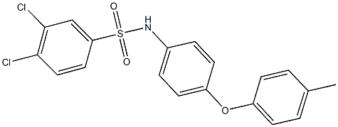 3,4-dichloro-N-[4-(4-methylphenoxy)phenyl]benzenesulfonamide|