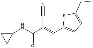 2-cyano-N-cyclopropyl-3-(5-ethyl-2-thienyl)acrylamide|