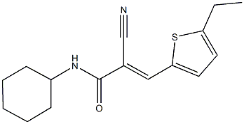 2-cyano-N-cyclohexyl-3-(5-ethyl-2-thienyl)acrylamide|