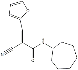 524928-04-9 2-cyano-N-cycloheptyl-3-(2-furyl)acrylamide