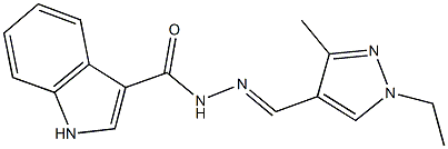 524931-12-2 N'-[(1-ethyl-3-methyl-1H-pyrazol-4-yl)methylene]-1H-indole-3-carbohydrazide