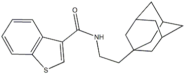 N-[2-(1-adamantyl)ethyl]-1-benzothiophene-3-carboxamide Struktur