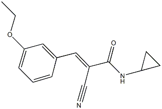 2-cyano-N-cyclopropyl-3-(3-ethoxyphenyl)acrylamide Structure