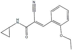 2-cyano-N-cyclopropyl-3-(2-ethoxyphenyl)acrylamide|