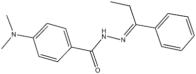 4-(dimethylamino)-N'-(1-phenylpropylidene)benzohydrazide,525562-71-4,结构式