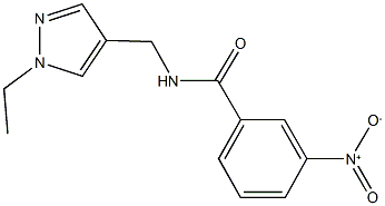 N-[(1-ethyl-1H-pyrazol-4-yl)methyl]-3-nitrobenzamide 结构式