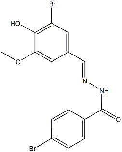 4-bromo-N'-(3-bromo-4-hydroxy-5-methoxybenzylidene)benzohydrazide|