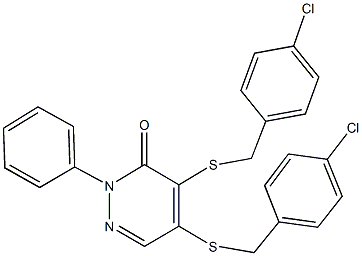 4,5-bis[(4-chlorobenzyl)sulfanyl]-2-phenyl-3(2H)-pyridazinone|