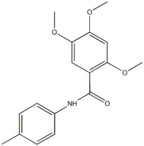 2,4,5-trimethoxy-N-(4-methylphenyl)benzamide Structure