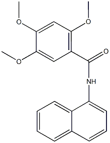 2,4,5-trimethoxy-N-(1-naphthyl)benzamide 化学構造式