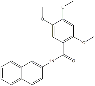 2,4,5-trimethoxy-N-(2-naphthyl)benzamide Structure